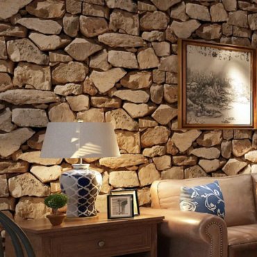 Featuring a realistic rock stone design, our adhesive sticker wallpaper offers the beauty and charm of natural stone without the hassle of installation or high costs. The 3D effect adds depth and texture, making your walls come to life and creating a captivating focal point. With its Arab style pattern, it brings a sense of cultural richness and timeless beauty to your interior.